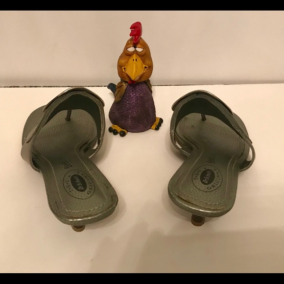 Dr Scholes, Silver 8.5M Leather Comfy Sandals - Picture 4 of 5